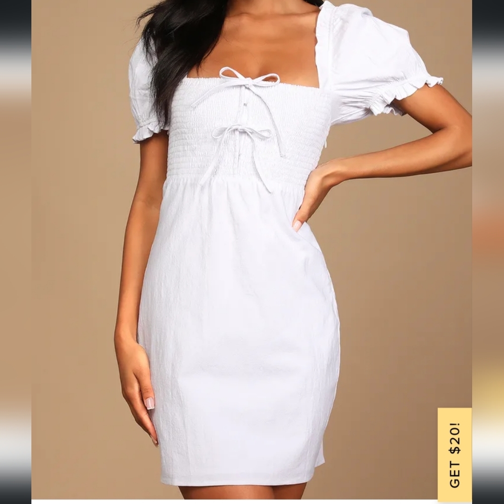 Lulus White Dress XS